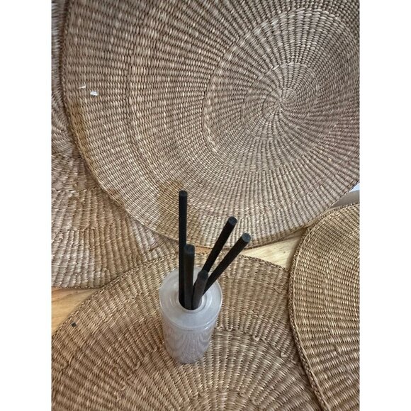 Gray Reed Diffuser Bottle with Black Sticks – Home Fragrance Decor - Picture 3 of 9